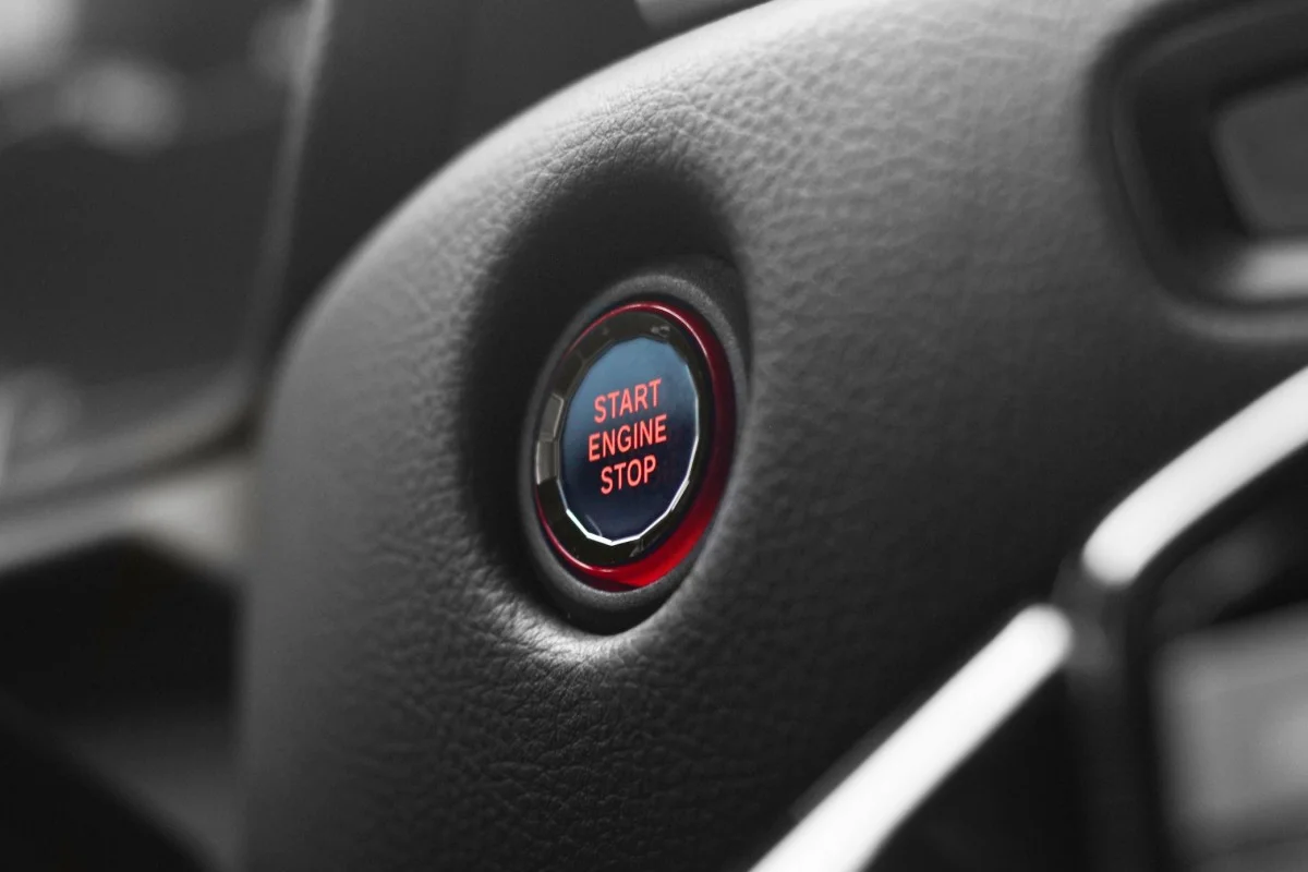 Toyota GR Supra 2020 A90 BLACKLINE Performance Engine Start Button