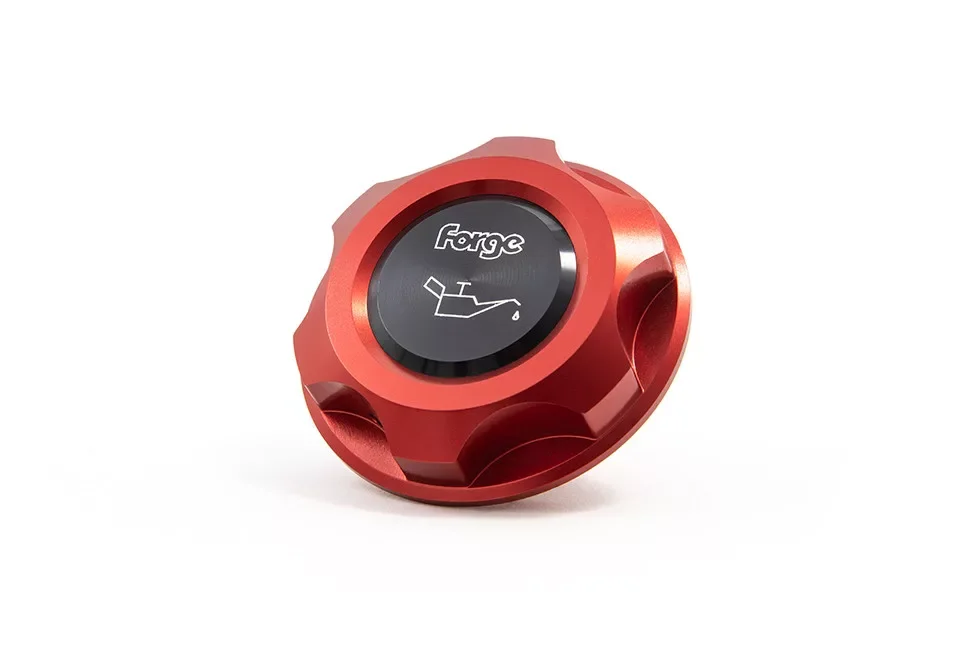Forge Motorsport Oil Cap for Toyota Yaris GR – Red with Black Insert