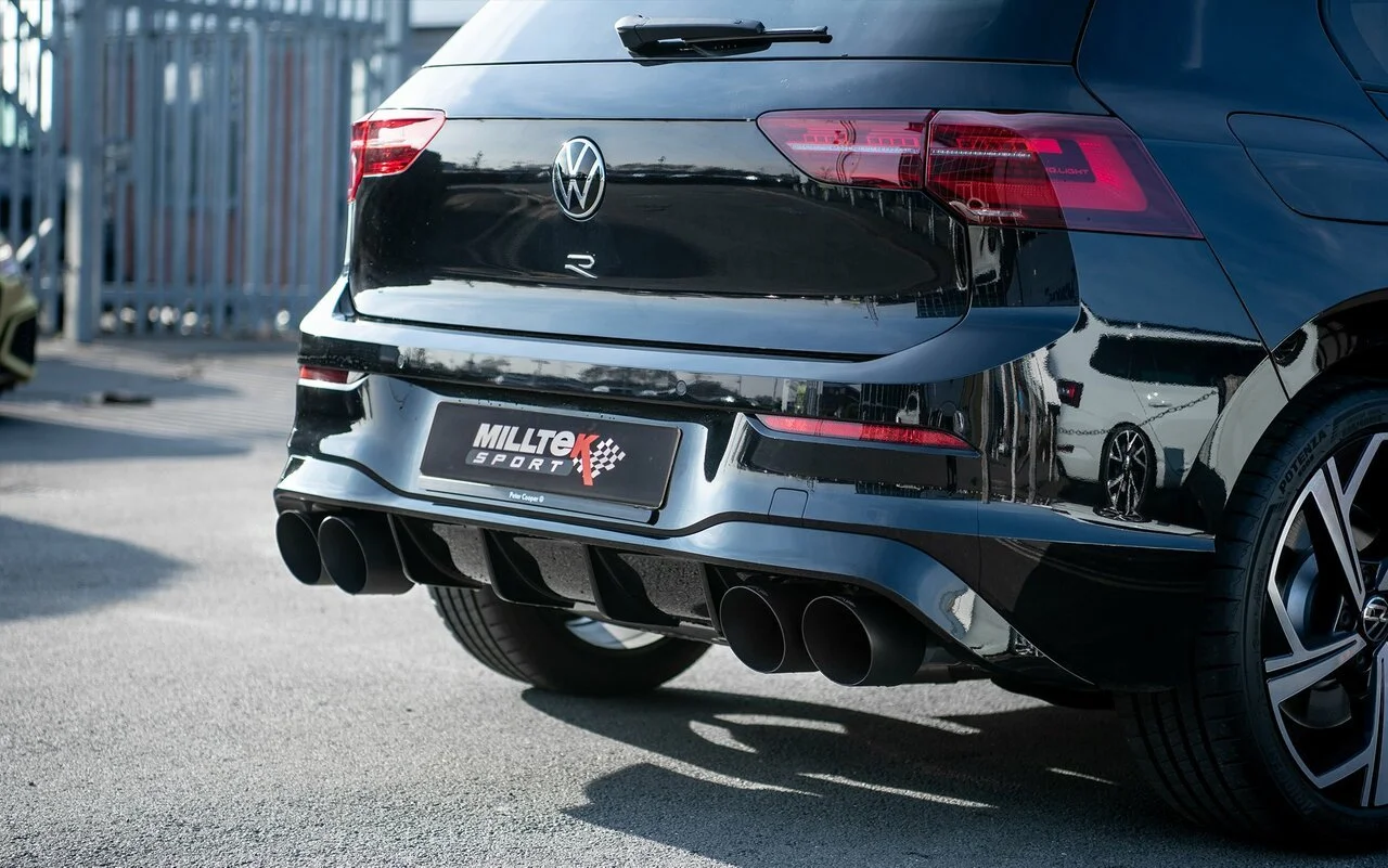 Milltek Sport Particulate Filter-back 80mm / 3.15 inch System – Non-Res (Louder) with Cerakote Black GT-115 Trims