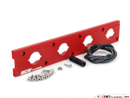 ECS Tuning 2.0T Coil Pack Adapter Plate Wrinkle Red