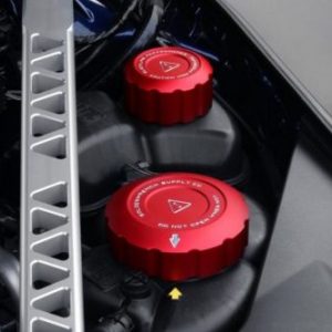 Toyota GR Supra 2020+ (A90) BLACKLINE Performance Coolant Cap Cover Set