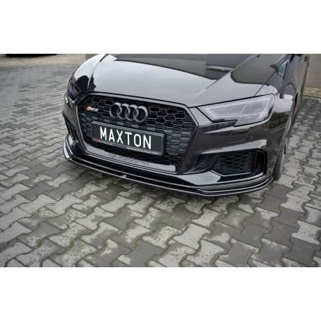 Maxton Design FRONT SPLITTER V.2 AUDI RS3 8V FACELIFT SPORTBACK 2017 UP