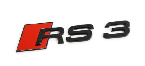 OEM Audi RS3 rear badge (Gloss Black)