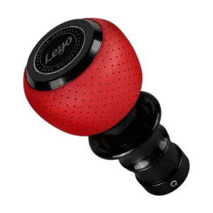 Leyo Motorsport Red Nappa DSG Shift Knob (Black Anodized)