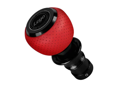 Leyo Motorsport Red Nappa DSG Shift Knob (Black Anodized)