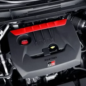 Toyota 2020+ G16E-GTS Engine – GR Corolla / GR Yaris – BLACKLINE Performance Cap Set (Oil Cap / Coolant Cap / Coolant Bleeder Screw / Brake Master Cylinder Cap / Fuel Cap)