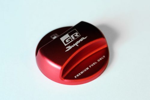 Toyota GR Supra 2020 A90 BLACKLINE Performance Edition RED Billet Fuel Cap Cover