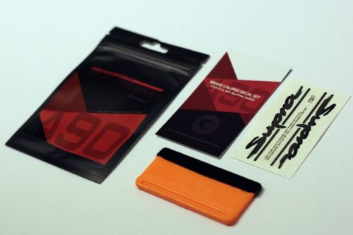 Toyota GR Supra 2020 A90 BLACKLINE Performance Brake Caliper Decal SetWHT