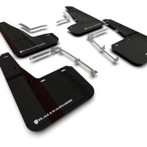 Rally Armor 2020-24 Toyota GR Yaris Hatch Black Mud Flap White Logo