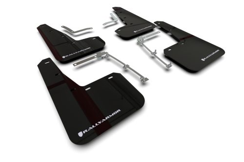 Rally Armor 2020-24 Toyota GR Yaris Hatch Black Mud Flap White Logo