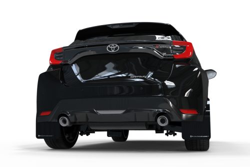Rally Armor 2020-24 Toyota GR Yaris Hatch Black Mud Flap White Logo