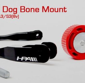 HPA CORE INTERLOCK DOGBONE MOUNT INCLUDING MACHINED ALUMINUM TORQUE ARM FOR MQB GOLFGTIR A3S3