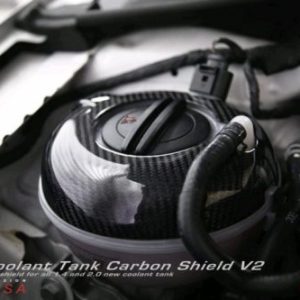 Coolant Tank Carbon Shield V2 – Carbon Fiber