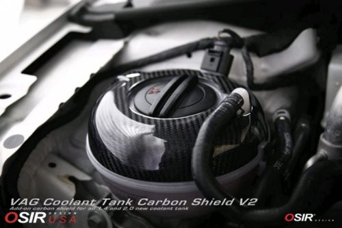 Coolant Tank Carbon Shield V2 – Carbon Fiber