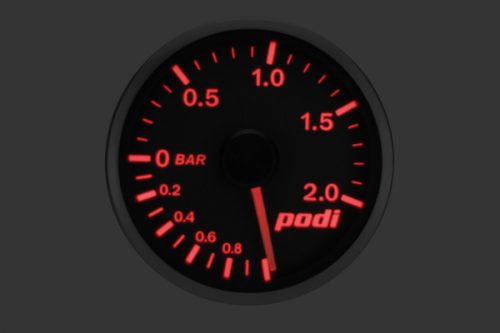 Podi Electronic Stepper Motor Gauge