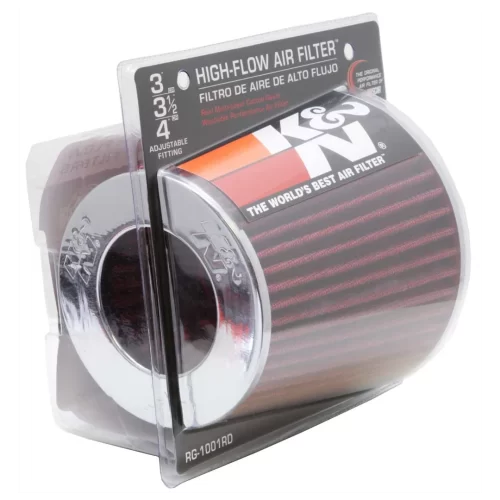 KNN Multi Fit 3 Flange Universal Filter 76/90/100 (clamp) 140 length