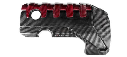 Eventuri Audi 8V2 RS3 / 8S TTRS Black and Red Engine Cover