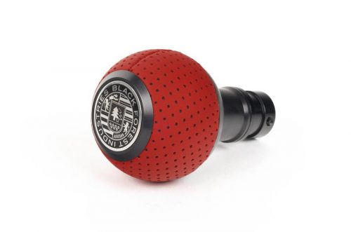 BFI GS2 DSG Heavy Weight shift knob -Rosso Centaurus Leather – Black Anodized (VW/Audi)