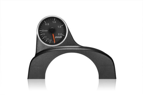 VW Mk6 Electronic Stepper Motor Boost Gauge Package red needle silver bezel