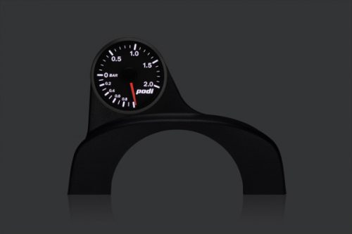 VW Mk6 Electronic Stepper Motor Boost Gauge Package red needle silver bezel