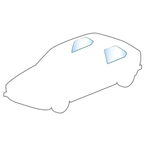 Heritage Golf Mk1 Rear Pop Out Quarter Window Kit Clear (1975-1983)
