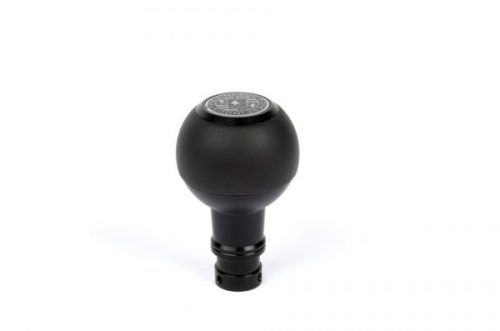 BFI GS2 Heavy Weight Shift Knob Black Nappa Leather Black Anodized VWAudi Fitment