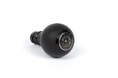 BFI GS2 Heavy Weight Shift Knob Black Nappa Leather Black Anodized VWAudi Fitment