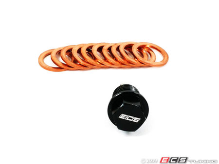 ECS Magnetic Sump Plug With 10 Copper Washers