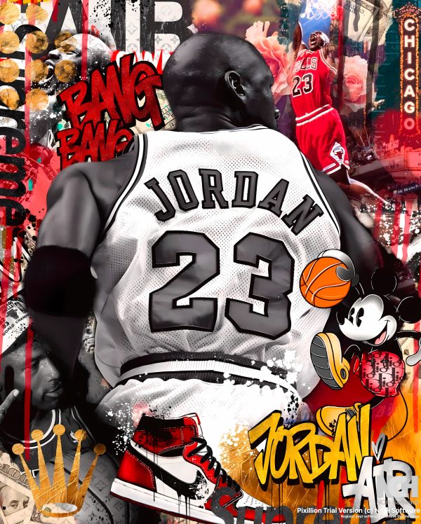 Air Jordan garffiti Mural