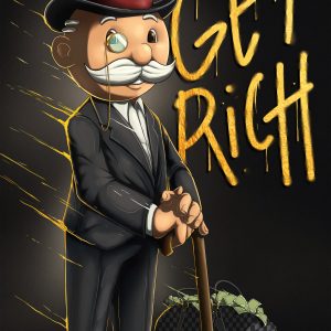 Gold Monopoly Man