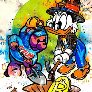 Pastel Donald The Crypto Miner