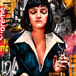 Pulp Fiction Graffiti Mural