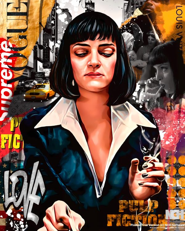 Pulp Fiction Graffiti Mural