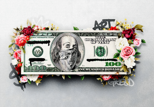 Cash Flower Art