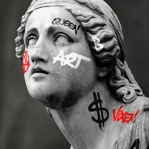 Vandalized Statue Woman