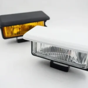 HCC Popup Foglights Black Covers / French-Spec Yellow Lens (Pair)