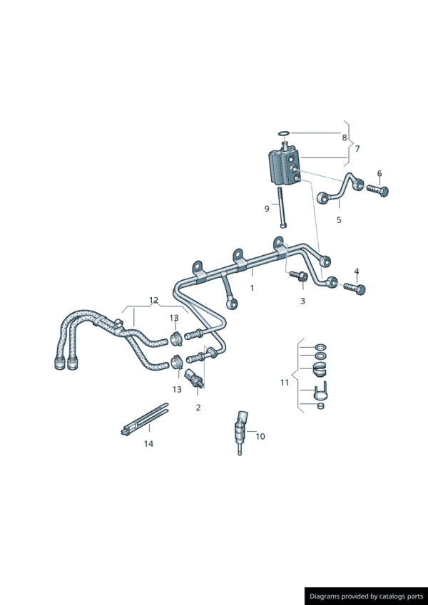 OEM Volkswagen VAG TFSi EA113 HPFP Banjo Bolt