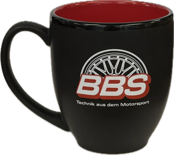 BBS Bistro Mug 16oz Black/Red