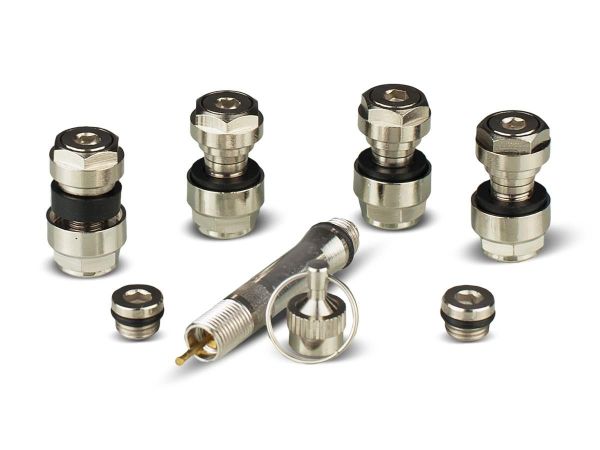 MB Design Hidden Valve kits 11.3mm / Silver / 4 valves + adapter