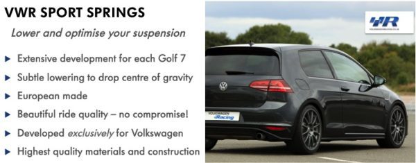 Racingline Sport Springs ACC compatible Mk7 GTI