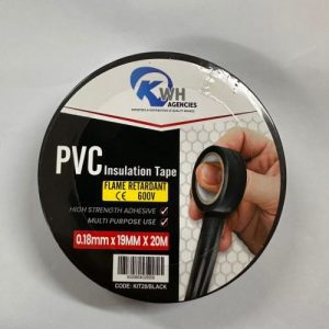KWH Insulation Tape 0.18 x 19mm x 20mt Black